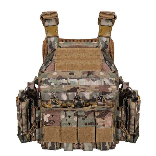 Tactical vest, high-strength fabric, wear-resistant, multi-equipment bag matching, quick disassembly, adjustable size, advanced protective equipment