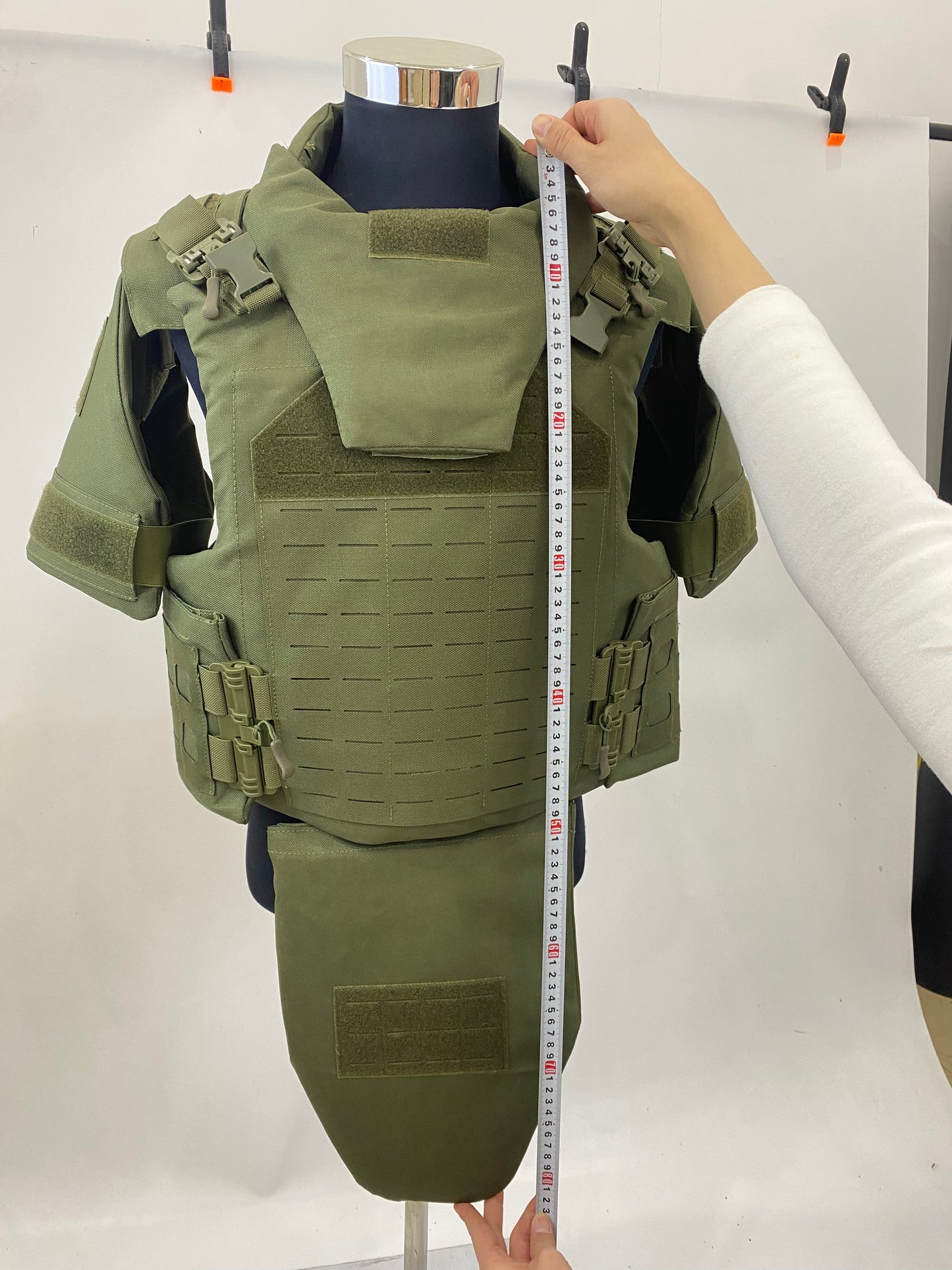 Heavy armor vest, full protection bulletproof suit with built-in bulletproof chip, NIJ IIIA bulletproof standard 1000D oxford cloth, quick-release vest, advanced protective equipment