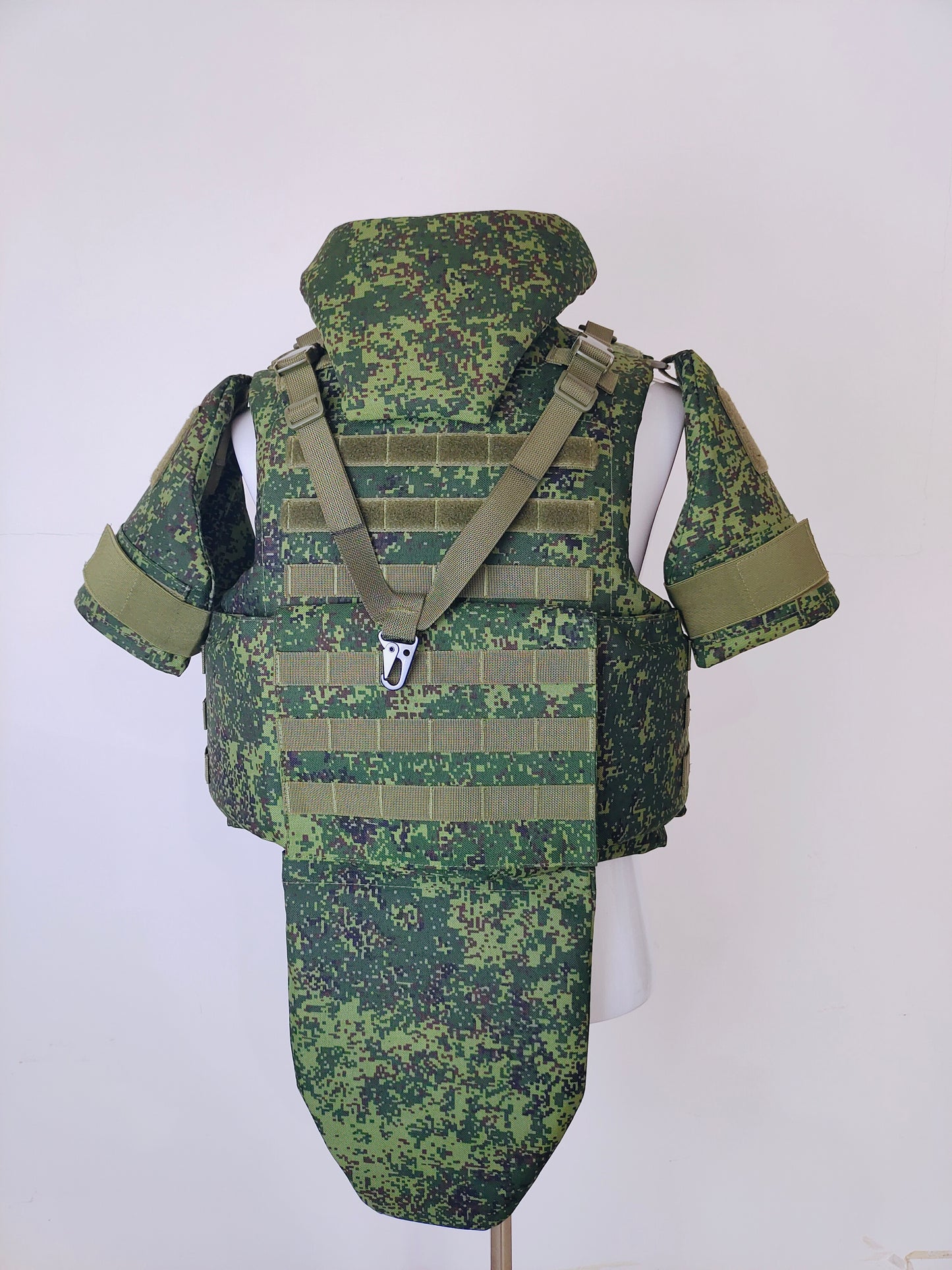 Heavy armor vest, full protection ballistic suit Built-in bulletproof chip, NIJ IIIA ballistic standard 1000D oxford cloth, non-quick release, advanced protective equipment