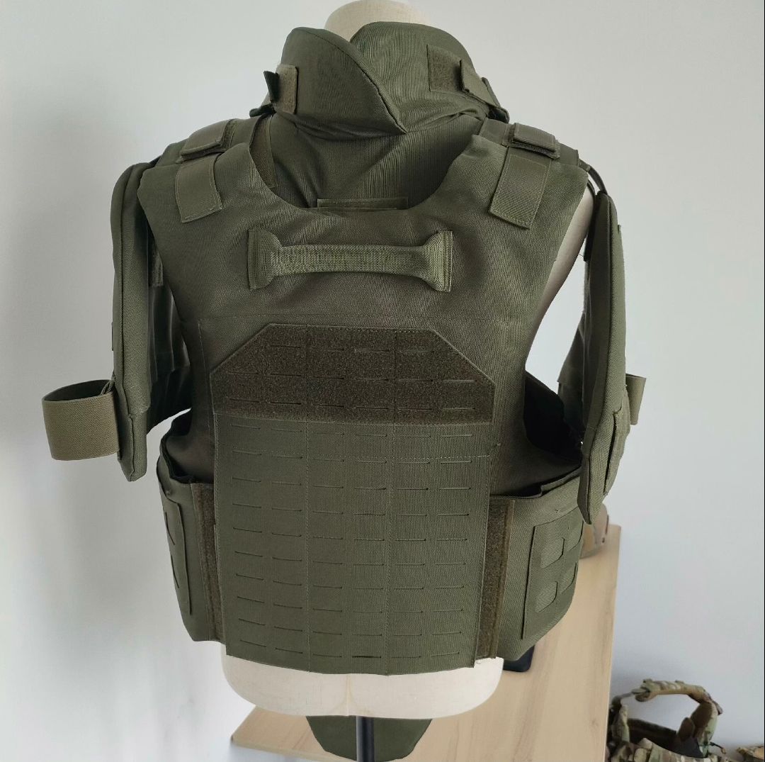 Heavy armor vest, full protection bulletproof suit with built-in bulletproof chip, NIJ IIIA bulletproof standard 1000D oxford cloth, quick-release vest, advanced protective equipment