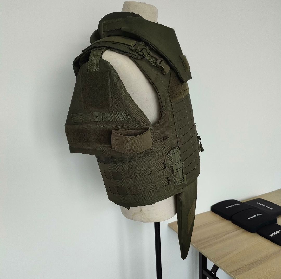 Heavy armor vest, full protection bulletproof suit with built-in bulletproof chip, NIJ IIIA bulletproof standard 1000D oxford cloth, quick-release vest, advanced protective equipment